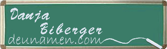 Danja Biberger Visitenkarte